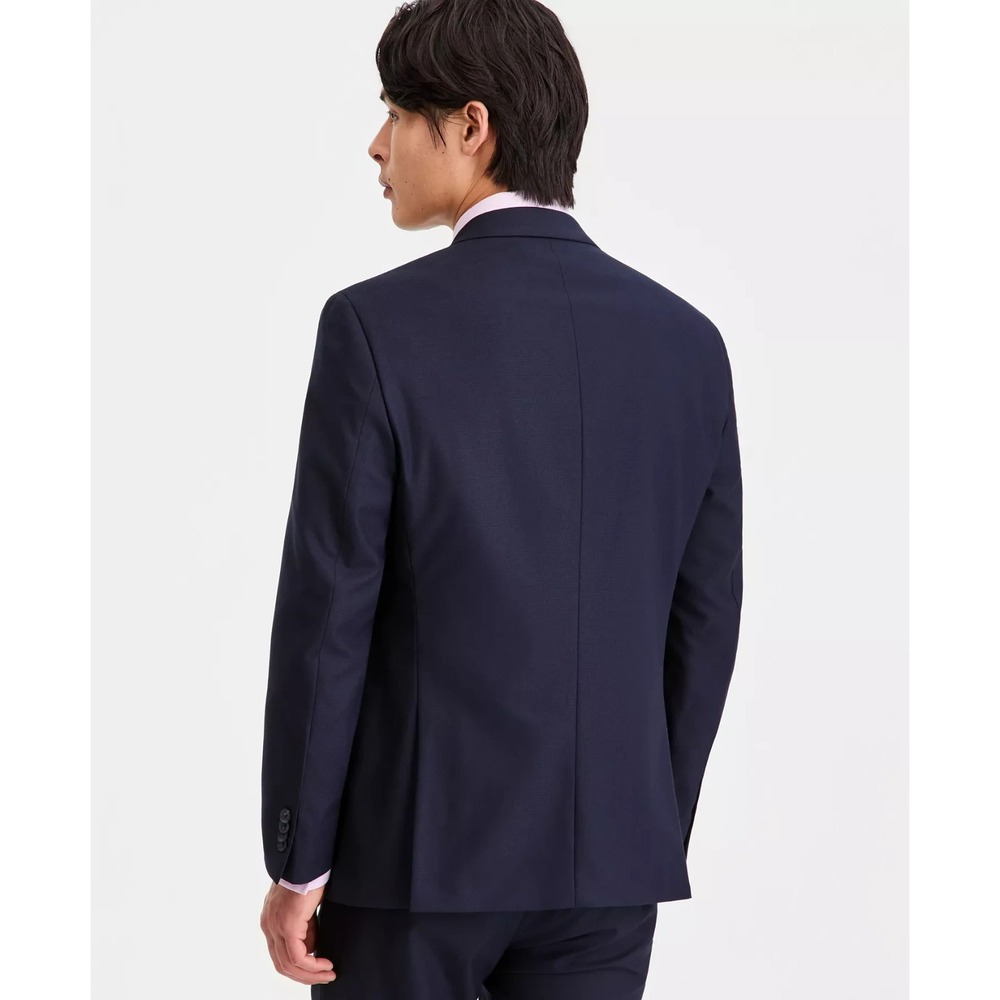 Kenneth Cole Reaction Men 2-pc Techni-Cole Suit Navy Jacket 44L Pant 37W 32L - Picture 6 of 14